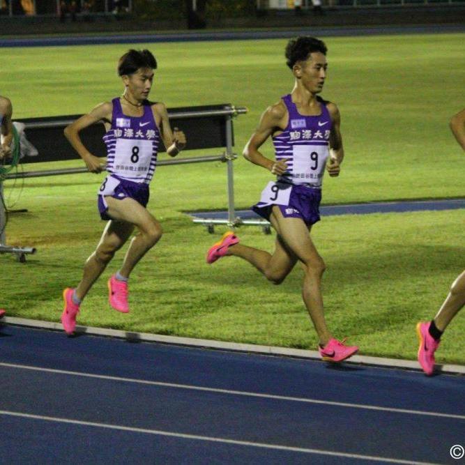 強風の中 自己ベストに迫る走り－世田谷陸上競技会