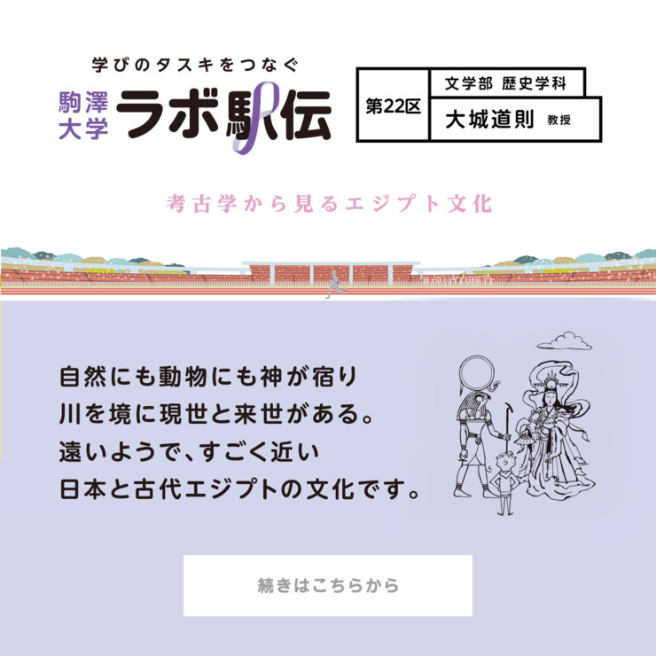 第22区 大城道則教授『考古学から見るエジプト文化』